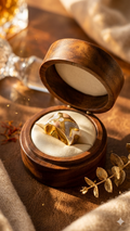Bague Émail Dorée – Acier Inoxydable Ajustable