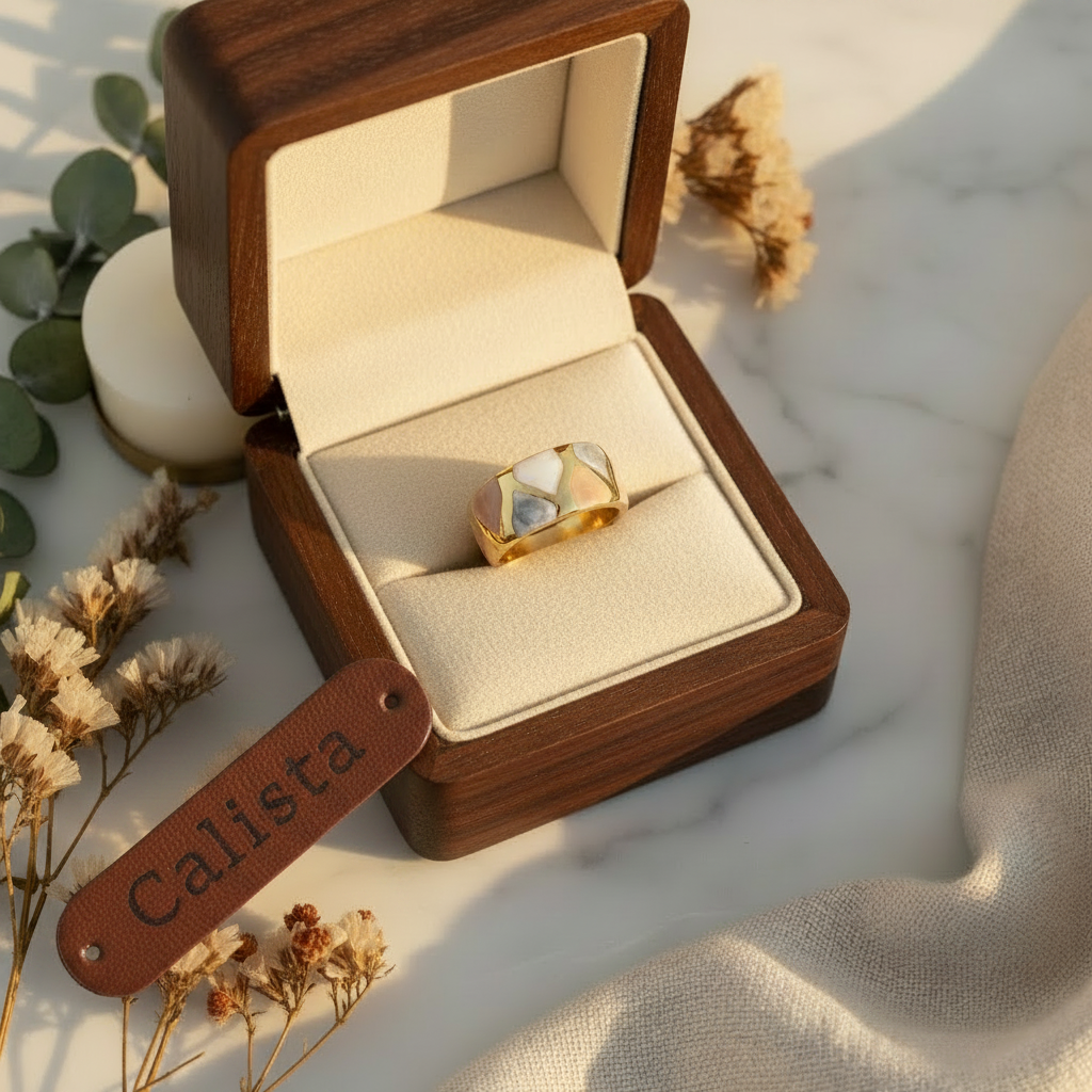 Bague avec étiquette Calista