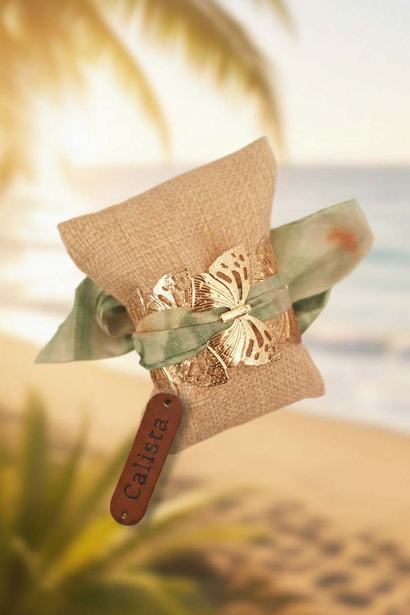 Bracelet papillon avec étiquette Calista